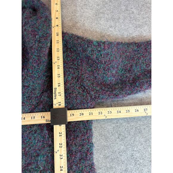 Vintage Sweater Womens Medium Mohair Alpaca Blend Shawl Neck Cardigan Grandma - Picture 2 of 5